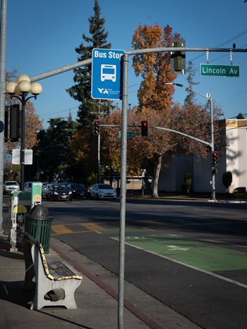 Multiple nearby bus stops